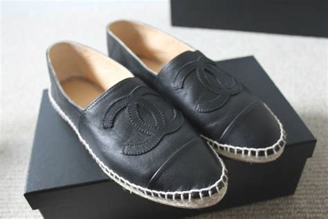 chanel espadrille replica|chanel flats real.